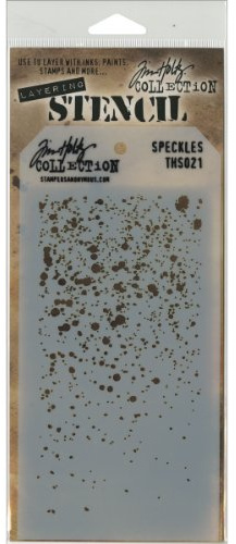 Art Gone Wild Plastic Tim Holtz Speckles Stencil