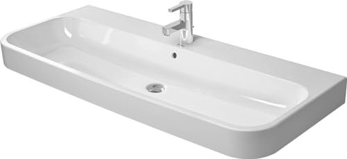 Duravit Möbelwaschtisch Happy D.2 120x50,5cm, we, m HL, ÜL, Hahnlochbank