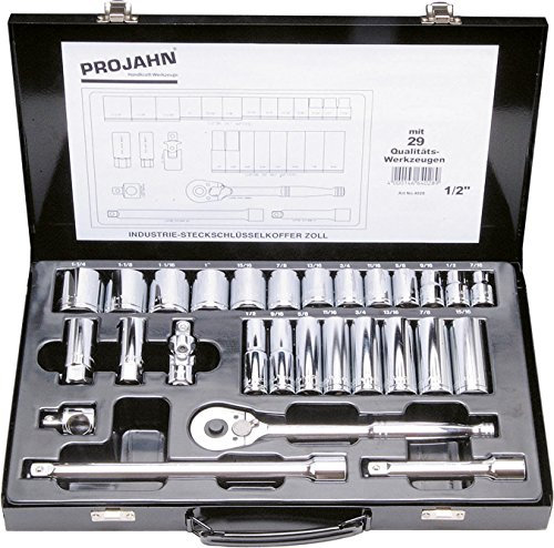 Projahn 4028 Lot de 29 clés à pipe 1/2
