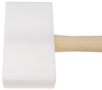 MARTEAU DE PLOMBIER STUBAI carré 145 × 75 × 35 mm | Tête en plastique colorée | Manche ergonomique en hickory | Incassable et résistant aux chocs | Outil professionnel pour plombiers et couvreurs