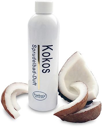 Frankonia BATH & SPA Sprudelbad Duft Kokos – 230 ml Badezusatz für Whirlwannen & Sprudelbäder – Intensiver Whirlpool Duft – Badeduft – Duftzusatz – Duftkonzentrat