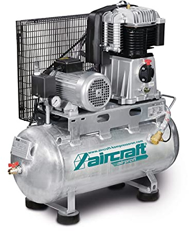Aircraft - AIRPROFI 703/75/13 H - Stationärer Kompressor mit liegendem 75 ltr. Behälter für platzspa