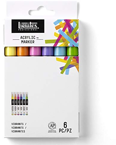 Liquitex Professional Paint Marker Set, 6 Piece, Vibrants