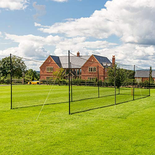 FORTRESS Garden Cricket Net - 4 Steel Poles & Net - Four (38ft)