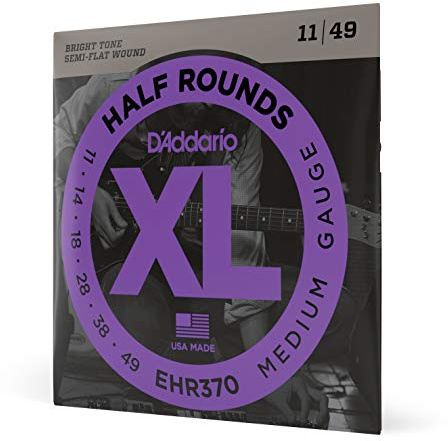 D'Addario Half Round E-Gitarrensaiten EHR370, 11-49, Medium