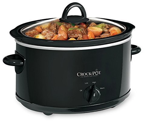 Crock-Pot SCV400B 4-Quart Oval Manual Slow Cooker, Black by Crock-Pot
