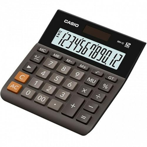 Calculadora Casio 222688 LCD Blanco Negro Plástico