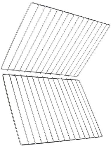 Edelstahl Grillrost verschiedene Größen 2er Pack (42,5 x 36 cm)