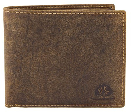 Greenburry Vintage Geldbörse Leder Portemonnaie braun Geldbeutel