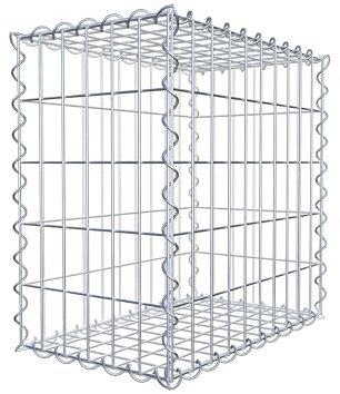 GABIONA | eckige gabio NEN paniers | Pierre befüllbare paniers | résistant aux intempéries Grille Panier – ausgefallener Panier Grillage – Fabriqué en Allemagne 50 x 50 x 30 cm