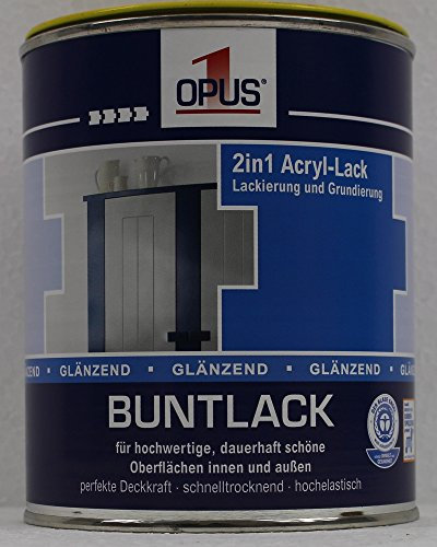OPUS1 Buntlack wv gl rapsgelb 0,75L wasserverdünnbar