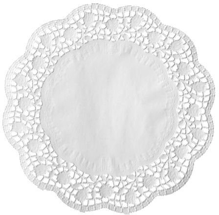 100 Tortenspitzen, rund, Ø 32 cm, Stärke: 40 gr/m², weiss, Papstar 12456