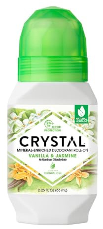 Crystal Mineral Deodorant Roll-On, Vanilla Jasmine, 2.25 fl oz