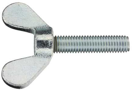 Reidl Flügelschrauben 8 x 20 mm DIN 316 Temperguss galv. verzinkt farblos 100 Stück
