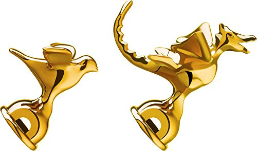Alessi MGWH30S2 Set bestehend aus zwei Flöten - PA, Messing metallisiert. Limitierte Auflage von 9.999 Sets