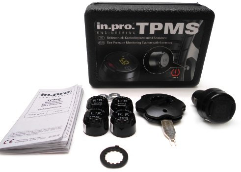 in.pro Sistema TPMS di Controllo della Pressione dei Pneumatici, con 4 sensori