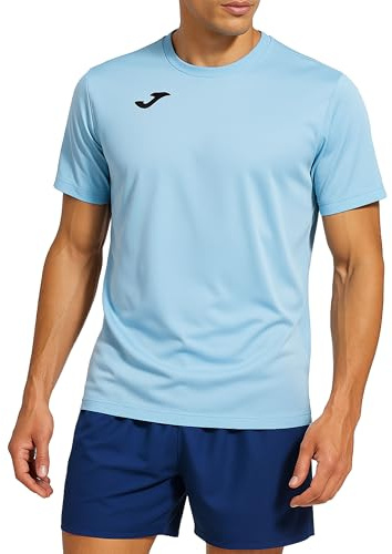 Joma Men's 100052.350 Short Sleeve T-Shirt - Blue/Celeste, X-Large
