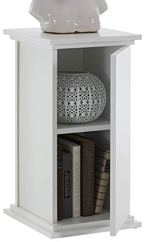 FMD Möbel, 641-001 Essex 1 Dekosäule, holz, weiß, maße 30.0 x 30.0 x 58.0 cm (BHT)