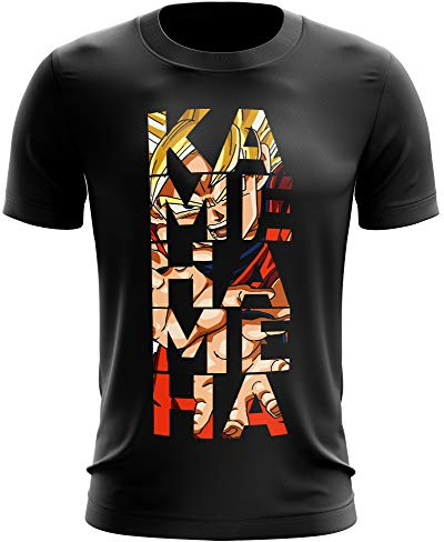 Stylotex Fitness T-Shirt Herren Sport Shirt Kamehameha Gym Tshirts für Performance beim Training | Männer Kurzarm | Funktionelle Sport Bekleidung