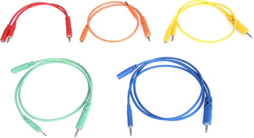 HOSA CMM-500Y-MIX, Hopscotch Patch Cables, 5 pcs., various lengths