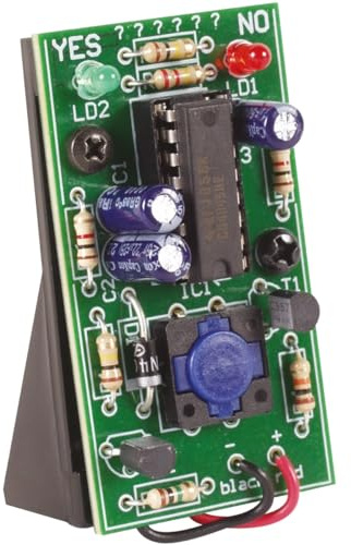 matches21 HOME & HOBBY Elektronische Entscheidungshilfe Ja/Nein DIY Elektro Holz Bastelset für Kinder ab 12 Jahren Technik-Bausatz