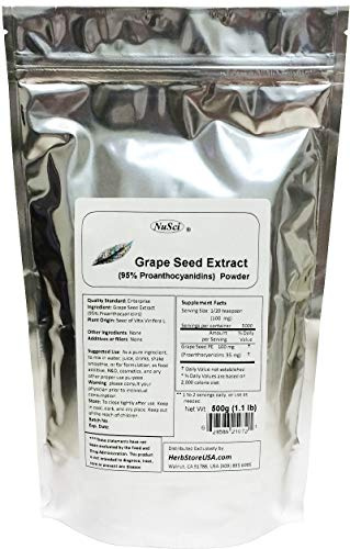 NuSci (500 g Grape Seed (Europe) Extract Powder GMO Free Non-Irradiated