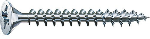 SPAX Universalschraube, 3,5 x 13 mm, 1000 Stück, Kreuzschlitz Z2, Senkkopf, Vollgewinde, 4CUT, WIROX A3J, 1081010350135, Blank Verzinkt