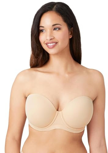 Wacoal Women's Red Carpet Strapless Bra Bustier, Sand, 32DD