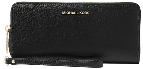 Michael Kors Damen Jet Set Travel Continental 32S5GTVE9L001 Handgelenkstasche, Schwarz (Black 001)