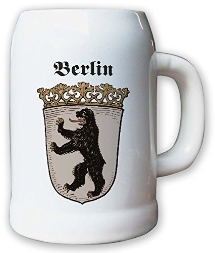 Personalised Engraved Tankard Beer Stein City Crest Berlin Bear Country Coat Of Arms Insignia # 9462