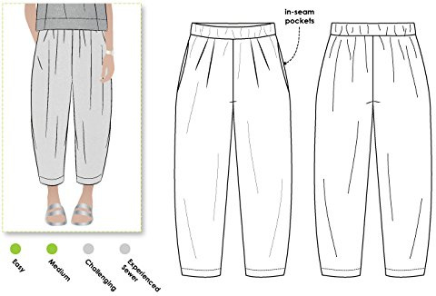 Style Arc Sewing Pattern - Ethel Designer Pant (Sizes 04-16)