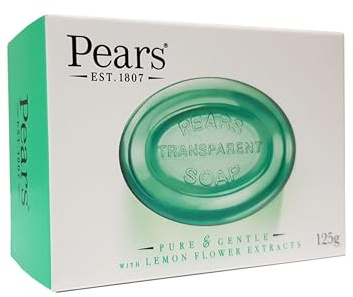 PEARS Seife, Lemon Flower, transparent, Pure & Gentle, 125g
