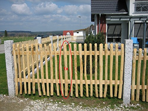 5 Stück, Zaunlatte französische Kastanie Typ C, 27x60 mm, 100 cm von Gartenwelt Riegelsberger