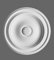 Casa Padrino Stuck Rosette 26 x 26 cm Deckenstuck Deckenrosette Stuckrosette Wandrosette