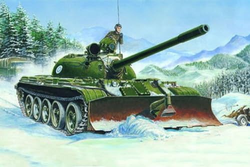Trumpeter 00313 modellbyggsats rysk tank T55 med BTU-55
