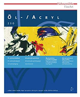 Hahnemühle Öl- und Acrylmalblock 230g/m², 30x40cm, 10 Blätter