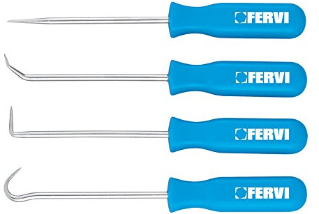 Fervi Set 4 Haken zur O-Ring-Entfernung