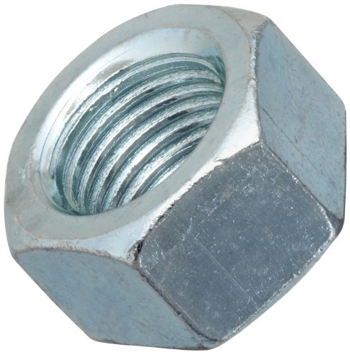 Small Parts Steel Hex Nut, Zinc Plated Finish, Grade 2, ASME B18.2.2, 1-1/2-12 Thread Size, 2-1/4 Width Across Flats, 1-9/32 Thick (Pack of 5)