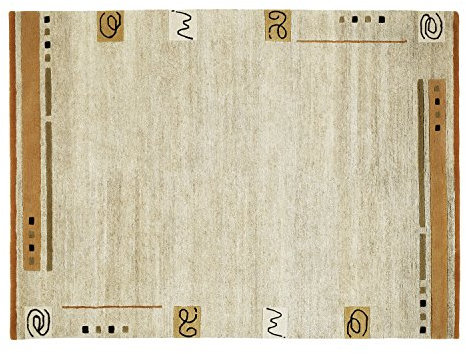 RIO DECOR echter original handgeknüpfter Nepal Teppich in hemp, Größe: 70x140 cm