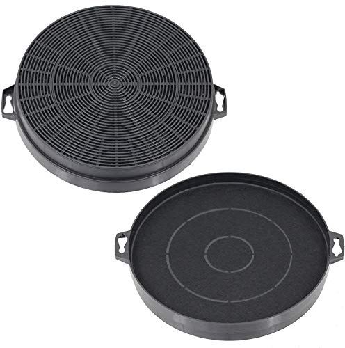 Spares2go Carbon Charcoal Vent Filter for B&Q Cata Designair Cooke & Lewis Cooker Extractor Hood (Pack of 2)