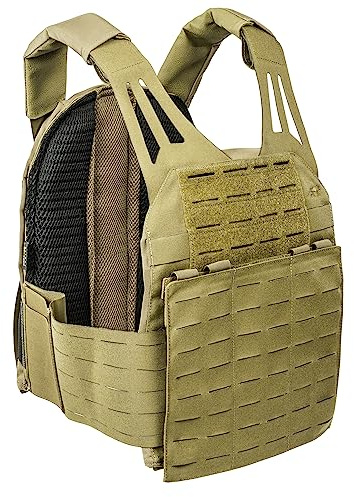 Tasmanian Tiger TT Plate Carrier LC Leichter Plattenträger mit MOLLE-System in Laser Cut-Ausführung mit integrierter Funkgeräte-Tasche