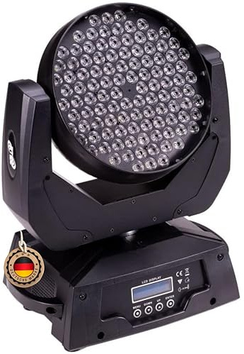 ETEC Professional LED Moving Head ML108 Washlight Washer Effekt DMX 108x3 Watt RGBW DJ MK2 Veranstaltung Bühnenbeleuchtung Licht Party Disco Show Farbmischung
