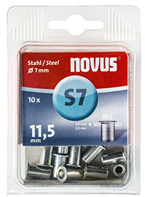 Novus 045-0045 Tuercas ciegas remachables M 5 X 11,5 acero