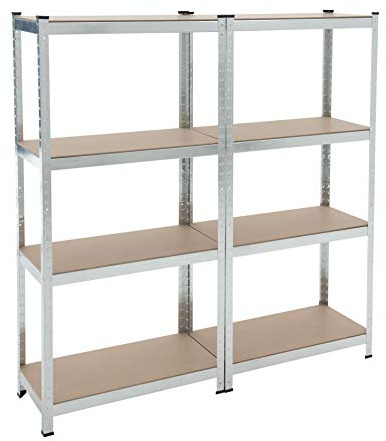 Estexo Étagère Charge Lourde Etagère d'atelier Etagère de Rangement 160 x 160 x 40 cm 640 kg Poids Lourds
