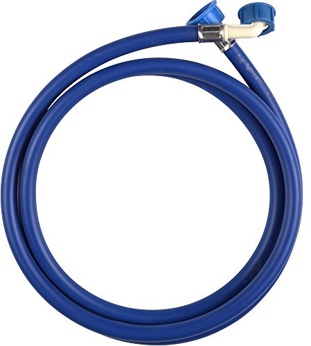 wpro TAF258 - Waschmaschinenzubehör/ Geschirrspülerzubehör/ Wasser-Zulaufschlauch LUXE (2,5m), Gerade-Gewinkelt, Bis zu 60bar/ Für Waschmaschinen und Geschirrspüler/ Universell
