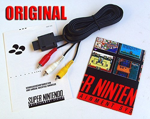 ORIGINAL Nintendo Chinch Cinch TV AV Kabel für: SNES Super Nintendo 64 N64 Game Cube