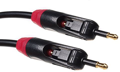 Maclean MCTV Cavo Ottico Toslink T - T/Jack - Jack Due Tipi di Connettori Alta Qualità Digitale Placcato d'Oro 24k Prodotto Rivoluzionario Diverse Lunghezze (0.5m)