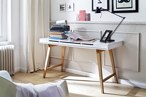 Schreibtisch Sekretär Konsole Dream L 140x58x78 cm Massivholz Beine