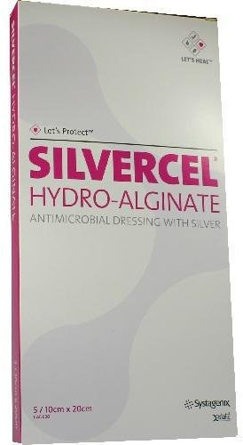 SILVERCEL Hydroalginat Verband 10x20cm 5 St