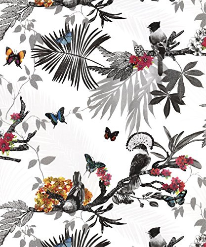 Arthouse Mystical Forest Papier peint Blanc